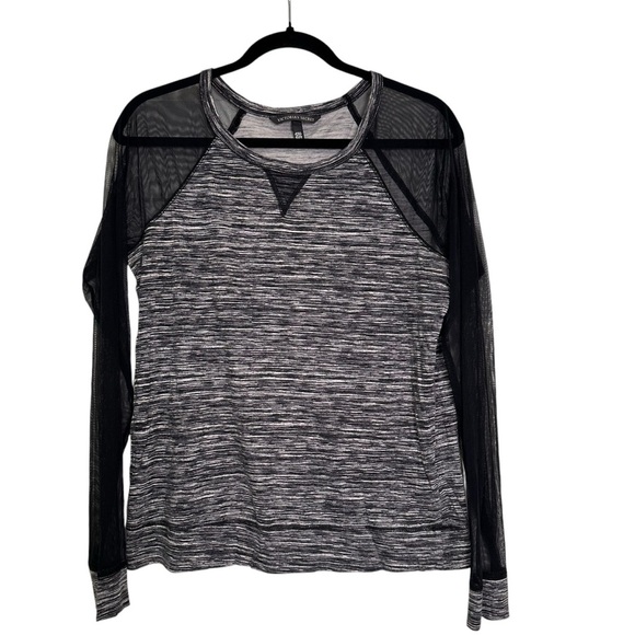 Victoria’s Secret Women’s Black Heather MED Long Sleeve Top - Picture 1 of 6